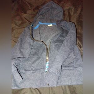 Kids Dark Grey Zip Hoodie